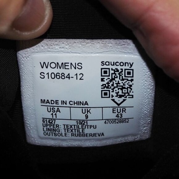 Saucony Guide 15 Performance Running Shoes Women's 11 Black Gum S10684-12 - Picture 10 of 11